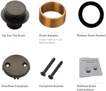 High-Quality Bronze bathtub drain kit with installation kit
