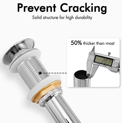kesh bathroom sink drain stopper with anti-leakage rust-resistant design