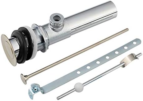 lbs Sink Drain Set with Lift Rod Overflow for Modern Bathroom Fixes