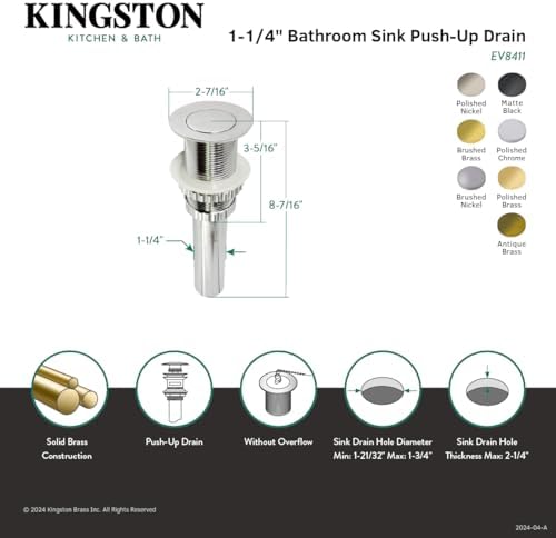 Kingston Brass Evolution Sink Drain
