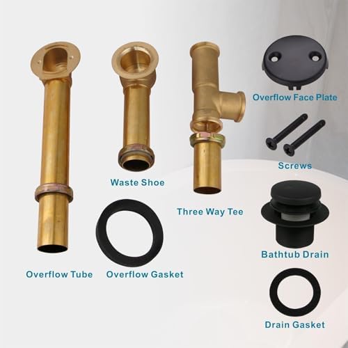Sturdy Black Tubular Drain Kit