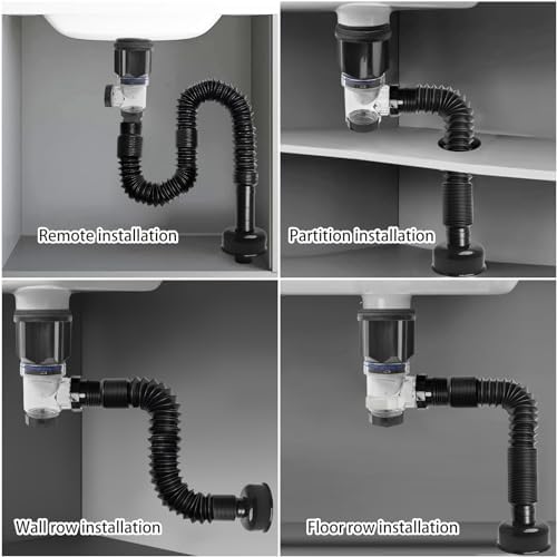 Bath Sink Drain Kit for 1-14 1-12 with Overflow Strainer
