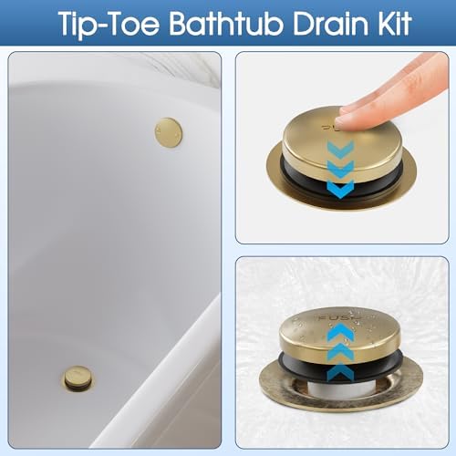 Eliminate Overflow ESNBIA bathtub drain kit offers convenient drainage and durability