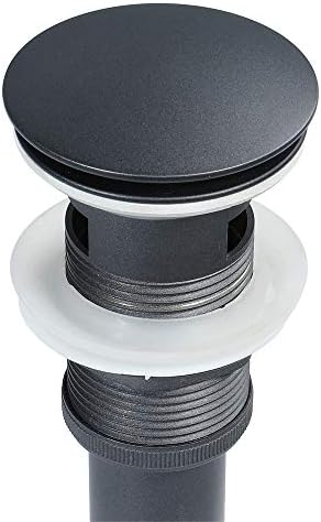 GLYYR Drain Stopper Bath Sink Overflow Click Clack Brass Design