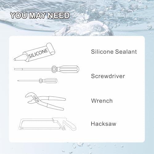 Sturdy Black Tubular Drain Kit