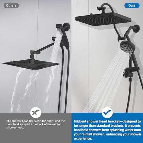 Hibbent Upgraded 13 Shower Head Combo