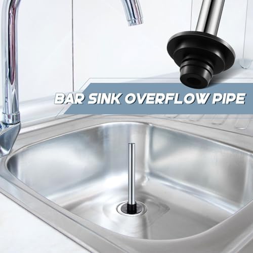 4 pieces universal bar sink overflow pipe stainless steel stopper