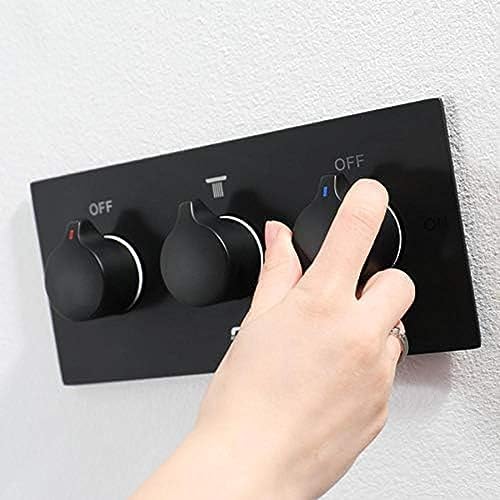 TECKI Black Bronze bathtub rain shower mixer faucet set with diverter