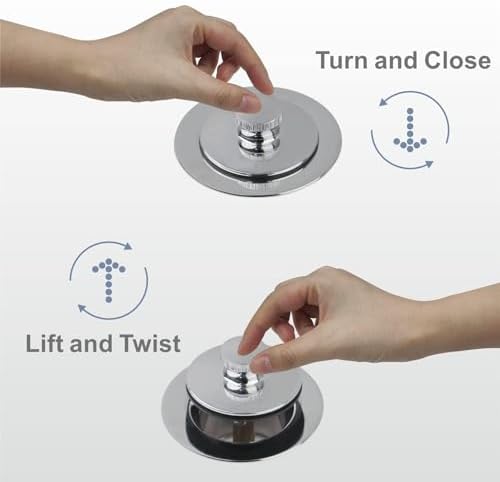 Boost Your Bathroom Experience with Hidrop Chrome Tub Drain Replacement Durable Versatile Design
