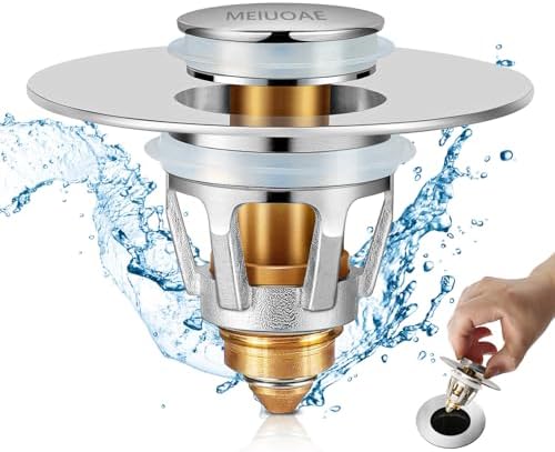 MEIUOAE Bath Sink Stopper Silver