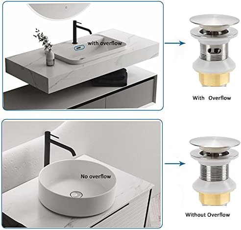 2-Piece Bathroom Sink Drain Stopper