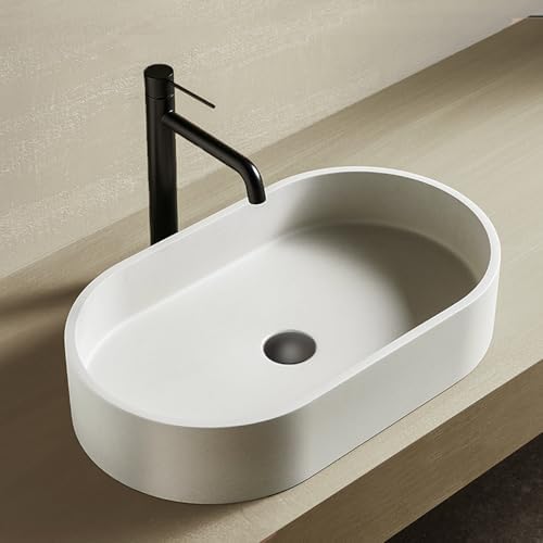 AULEEND bathroom sink drain with strainer basket anti-clog no overflow black