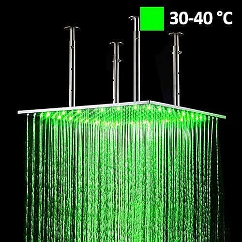 TECKI Luxury 20 Inch LED Bathroom Shower Head