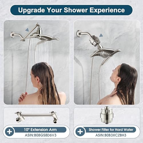 BRIGHT SHOWERS Dual Shower Head Combo
