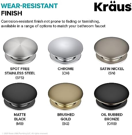 Kraus Sink Drains Matte Black