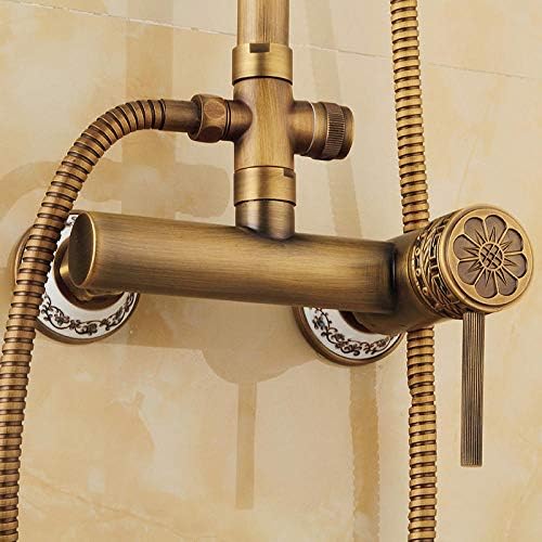 Modern Wall-Mounted Rain Shower Set with 8-inch Shower Head