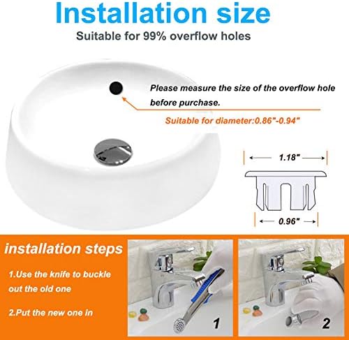6Pack Vanity Sink Overflow CoversWater-Saving vanities elegant design