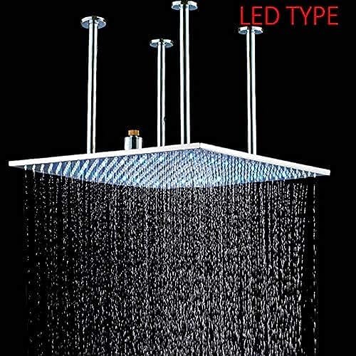 TECKI Luxury 20 Inch LED Bathroom Shower Head