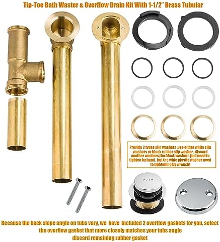 High-Quality 1-12 Brass Tubular Bath Drain Kit