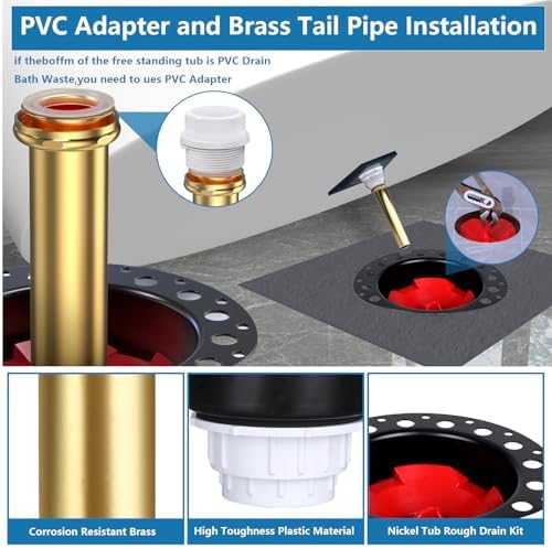 Freestanding Tub Drain Rough-in Kit Professional Grade