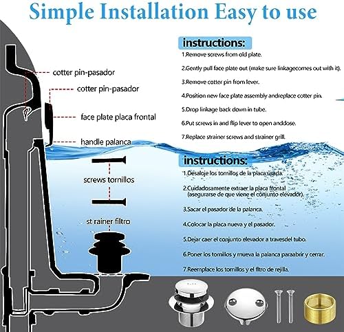 Durable bathtub drain kit for enhanced hygiene and style