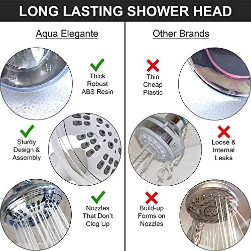 Aqua Elegante 6-Mode Adjustable Shower Head