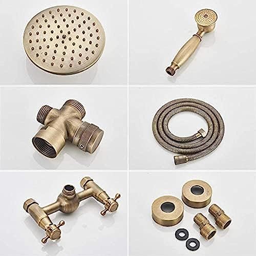 Antique Brass Shower Faucet Set