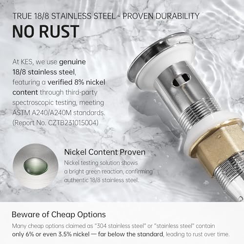 High-Quality Anti-Clog Sink Drain with Strainer Basket