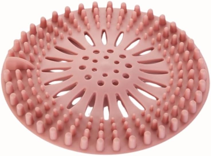 4-Pack Silicone Drain Stoppers Anti-Clog Hair Catcher for Bath Kitchen Secure Fit Durable Home Essential