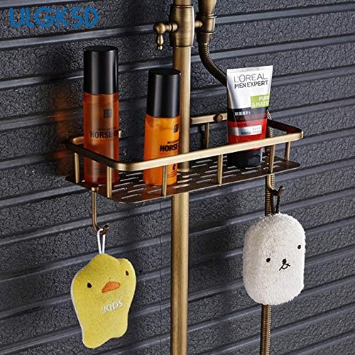 Bath Time BeautyHuinAntique Brass Extensions and Handheld Shower Set