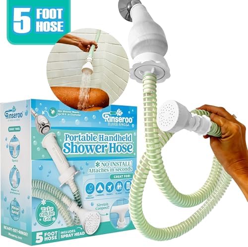 Rinseroo Removable Handheld Shower Hose 5ft