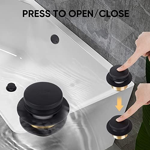Enhance Your Bathtub Experience with the MINUPWELL Black Tub Drain Conversion Kit