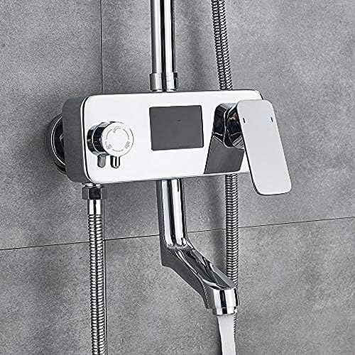 8 Inch Digital Rainfall Shower Faucet with Chrome Finish