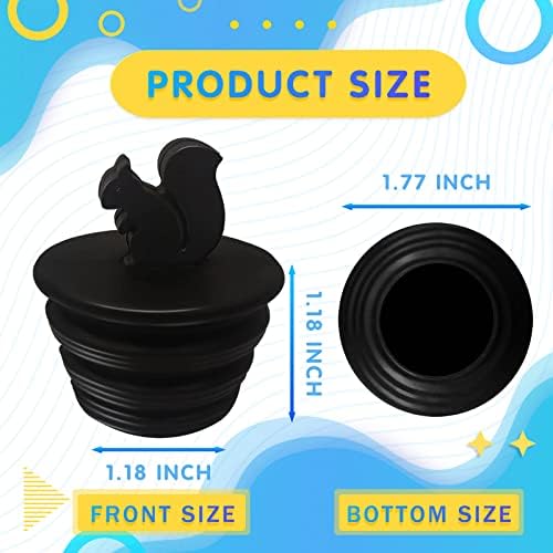 Universal Bath Plug Set with Cute Squirrel Design