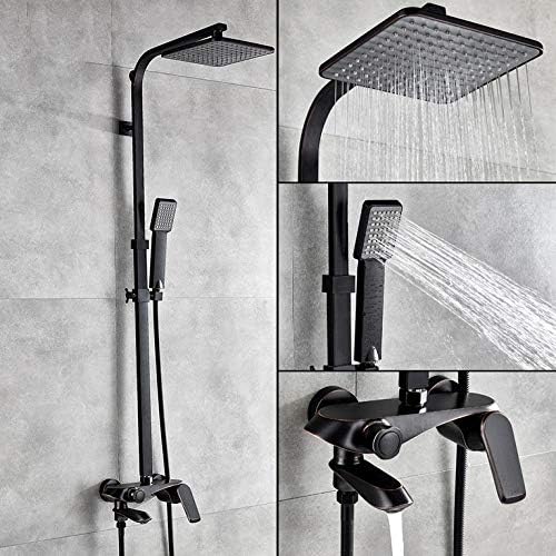 Huin Black Bronze Bathtub Shower Set High-Quality Faucet System