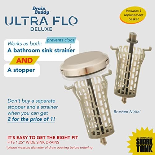 Drain Buddy Ultra Flo 2 in 1 Sink Stopper Hair Catcher 1