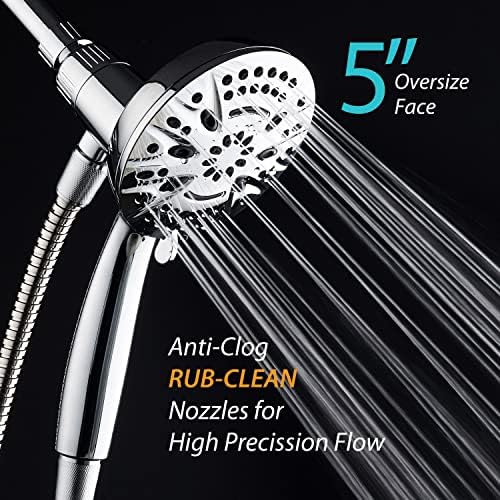 AquaDance Magnetic Showerhead with 5 Face and Magnetic Docking Technology