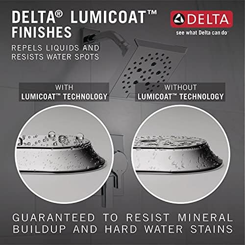 Delta Faucet 3-Spray H2Okinetic Slide Bar Hand Held Shower