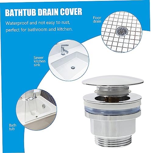 Copper bathtub drain stopper - easy to use bath sink plug