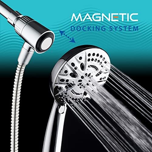 AquaDance Magnetic Showerhead with 5 Face and Magnetic Docking Technology