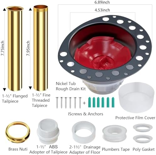 High-Quality ABS Freestanding Tub Drain with snap-off test cap