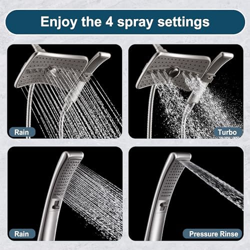 BRIGHT SHOWERS Dual Shower Head Combo