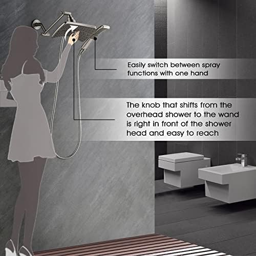 BRIGHT SHOWERS Dual Shower Head Combo