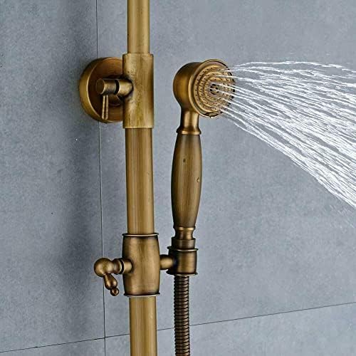 Huin Antique Brass Rain shower Faucet Set