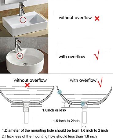 XVLHigh-Quality Bathroom Faucet Drain Stopper with Overflow Durable and Easy to Install