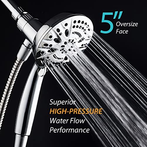 AquaDance Magnetic Showerhead with 5 Face and Magnetic Docking Technology