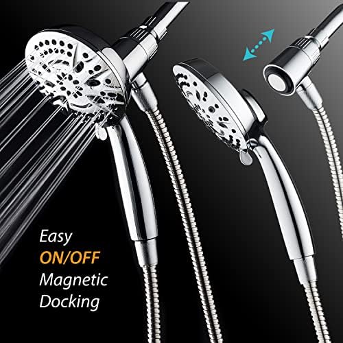 AquaDance Magnetic Showerhead with 5 Face and Magnetic Docking Technology
