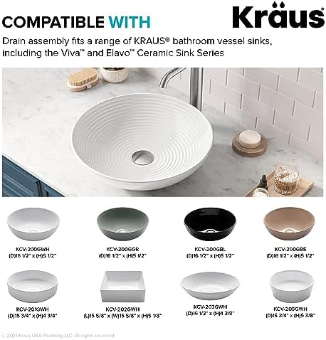 Kraus Sink Drains Matte Black