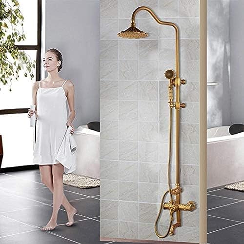 Durable Stylish TECKI Bath Shower Set with Rainhead Faucets for Home Kitchen