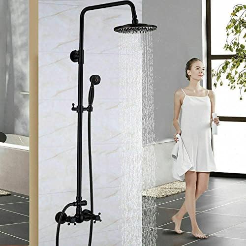 Rainfall shower system hand held sprayed 8-inch brass rain set